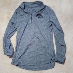 Gray Iowa Hawkeye Nike Dry Fit Pullover